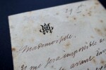 MAQUET Auguste -  LETTRE AUTOGRAPHE SIGN&Eacute;E &Agrave; PROPOS D'UN R&Ocirc;LE. Auguste MAQUET