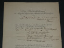 [ Paolo Volpicelli ] - Lettre imprim&eacute;e (partiellement manuscrite) 1862. Paolo VOLPICELLI