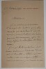 DE TINSEAU L&eacute;on, LETTRE AUTOGRAPHE SIGN&Eacute;E,  Le Parrain d'Annette,  T BETZON 1893. L&eacute;on de TINSEAU