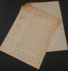 Fran&ccedil;ois Guillot de Rode - Manuscrit autographe sign&eacute;, critique. Fran&ccedil;ois GUILLOT de RODE