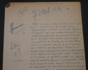 Fran&ccedil;ois Guillot de Rode - Manuscrit autographe sign&eacute;, critique. Fran&ccedil;ois GUILLOT de RODE