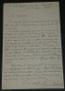 Charles BERNARD-DEROSNE - LETTRE AUTOGRAPHE SIGN&Eacute;E droits litt&eacute;raires, 1886. Charles BERNARD-DEROSNE