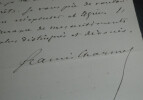 Francis CHARMES, Journaliste - LETTRE AUTOGRAPHE SIGN&Eacute;E D'EXCUSES 1890. Francis CHARMES