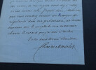 Charles MONSELET - LETTRE AUTOGRAPHE SIGN&Eacute;E, 1858. Charles MONSELET