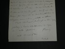 Fromental Hal&eacute;vy - Lettre autographe sign&eacute;e [sur Schiedmayer] - 1850. Fromental HAL&Eacute;VY