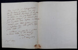 Vincent CAMPENON - LETTRE AUTOGRAPHE SIGN&Eacute;E A Barth&eacute;l&eacute;my-Andr&eacute; CAMERANI, 1809. Vincent CAMPENON