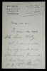 Max MAUREY - LETTRE AUTOGRAPHE SIGN&Eacute;E, Paris, 1896. Max MAUREY