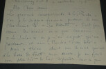 Maurice CHABAS, Peintre - LETTRE AUTOGRAPHE SIGN&Eacute;E SUR L'ART, 6 novembre 1918. Maurice CHABAS
