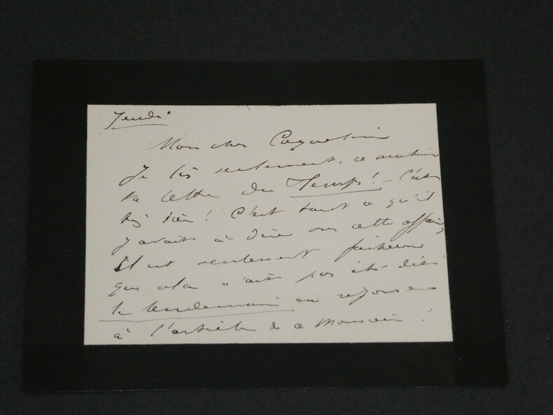 Gustave WORMS, lettre autographe sign&eacute;e, "ta lettre du Temps", 2 pages. Gustave WORMS