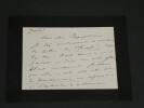 Gustave WORMS, lettre autographe sign&eacute;e, "ta lettre du Temps", 2 pages. Gustave WORMS