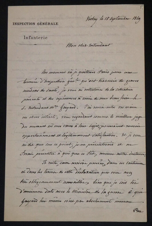 Louis Jules TROCHU, Homme d'&Eacute;tat - LETTRE AUTOGRAPHE SIGN&Eacute;E 4 PAGES 1869 VICHY. Louis Jules TROCHU