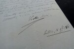MASSE Victor - LETTRE AUTOGRAPHE SIGN&Eacute;E &Agrave; MADAME COTTINET, 1861. Victor MASS&Eacute;