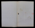 Albert LENOIR - LETTRE AUTOGRAPHE SIGN&Eacute;E &Agrave; l'architecte Hippolyte DURAND 18[37]. Albert LENOIR