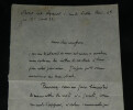 Frantz Funck-Brentano - Lettre autographe sign&eacute;e "les lettres de cachet &agrave; Paris". Frantz FUNCK-BRENTANO