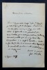 HOEFER Ferdinand - LETTRE AUTOGRAPHE SIGN&Eacute;E, A PROPOS D'UNE COLLABORATION 1858. Ferdinand HOEFER