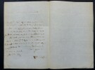 HOEFER Ferdinand - LETTRE AUTOGRAPHE SIGN&Eacute;E, A PROPOS D'UNE COLLABORATION 1858. Ferdinand HOEFER