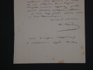 L&eacute;on FAUCHER, &Eacute;conomiste - LETTRE AUTOGRAPHE SIGN&Eacute;E PARIS 1850. L&eacute;on FAUCHER