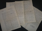 &Eacute;mile HENRIOT, BEAU MANUSCRIT PO&Eacute;TIQUE AUTOGRAPHE SIGN&Eacute; 4 PAGES A Mme DE HARTING. &Eacute;mile HENRIOT