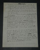 Armand SALACROU MANUSCRIT AUTOGRAPHE SIGN&Eacute; Synopsis de sa pi&egrave;ce Les Fr&eacute;n&eacute;tiques. Armand SALACROU