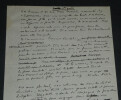 Armand SALACROU MANUSCRIT AUTOGRAPHE SIGN&Eacute; Synopsis de sa pi&egrave;ce Les Fr&eacute;n&eacute;tiques. Armand SALACROU