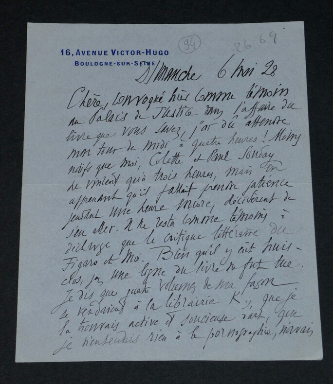 Salomon REINACH - LETTRE AUTOGRAPHE SIGN&Eacute;E - Boulogne-sur-Seine - 4 pages - 1928. Salomon REINACH