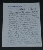 Salomon REINACH - LETTRE AUTOGRAPHE SIGN&Eacute;E - Boulogne-sur-Seine - 4 pages - 1928. Salomon REINACH