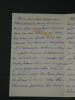 Gilles de SAINT GERMAIN, lettre autographe  "Je ne marche pas, je me tra&icirc;ne". Gilles de SAINT GERMAIN