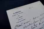 PFEIFFER Georges - LETTRE AUTOGRAPHE SIGN&Eacute;E, LE MENESTREL c.1880-1885. Georges PFEIFFER