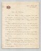 Aim&eacute; GIRARD Lettre autographe sign&eacute;e Enseignement Conservatoire & Institut 1883. Aim&eacute; GIRARD