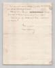 Aim&eacute; GIRARD Lettre autographe sign&eacute;e Enseignement Conservatoire & Institut 1883. Aim&eacute; GIRARD