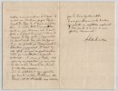 Achille Charles M&uuml;ntz Lettre autographe sign&eacute;e Laboratoire Chimie Institut 1883. Achille Charles M&Uuml;NTZ