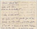 V&eacute;ronique Filozof - Lettre autographe sign&eacute;e &agrave; l'Abb&eacute; Morel "Noir P&eacute;rigord" 1954. V&eacute;ronique FILOZOF