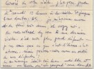 V&eacute;ronique Filozof - Lettre autographe sign&eacute;e &agrave; l'Abb&eacute; Morel "Noir P&eacute;rigord" 1954. V&eacute;ronique FILOZOF