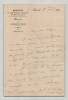Ferdinand Buisson Lettre autographe sign&eacute;e Dictionnaire NOBEL de la Paix 1882. Ferdinand BUISSON