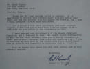 Ted (Edward Moore) Kennedy , John's younger brother - Typed letter signed - 1979. Ted Kennedy (Edward Moore Kennedy)