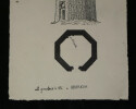 Le Gunbad's Ali &agrave; Abarkuh Qoe de Yaad (Perse) - Dessin original sign&eacute;. Louis Henri Laffill&eacute;e