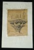 HENRI LAFFILLEE DESSIN ORIGINAL SIGNE Chapiteau du clo&icirc;tre de Moissac. Henri LAFFILL&Eacute;E