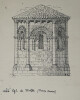 Dessin original sign&eacute; - Abside de l'&eacute;glise de Melle (Deux-S&egrave;vres). Henri Laffill&eacute;e (Louis Henri Laffill&eacute;e)