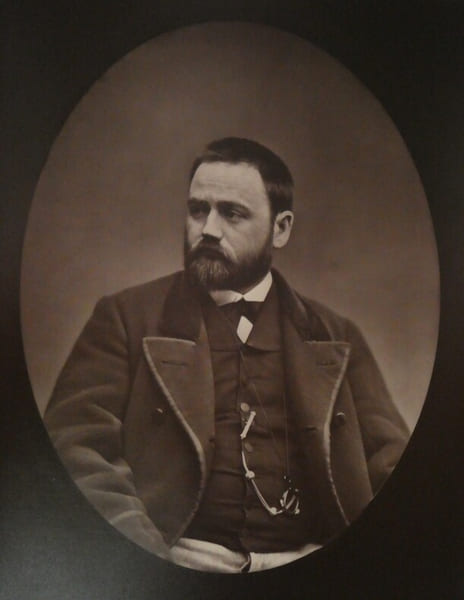 Portrait E. Zola par Carjat - Photoglyptie + Texte - Galerie contemporaine. &Eacute;tienne Carjat