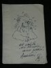 22 dessins et d&eacute;dicaces SEMP&Eacute; J. D'ORMESSON J. MOREAU LOUSTAL SEPULVEDA .... 