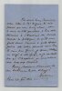 Fran&ccedil;ois Guizot - Lettre autographe sign&eacute;e - 1861. Fran&ccedil;ois GUIZOT