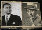 48 PHOTOS dont SIGN&Eacute;ES Reggiani, Fernandel, chanteurs, acteurs, ann&eacute;es 50. Fernandel, Serge Reggiani, Odette Joyeux, Pierre Brasseur, Gaby Morlay, ...