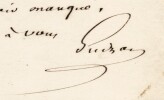 Fran&ccedil;ois Guizot - Lettre autographe sign&eacute;e - Minist&egrave;re des Affaires &Eacute;trang&egrave;res. Fran&ccedil;ois Guizot