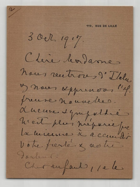 Hugues Le Roux - Lettre autographe sign&eacute;e Mort du po&egrave;te Robert Ibels - WW1 1917. Hugues Le Roux