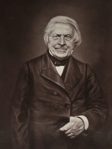 Portrait Jules Michelet par Goupil - Photoglyptie + Texte Galerie contemporaine