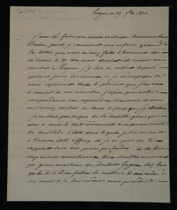 Duc de Blacas d'Aulps Lettre autographe signée au Baron de Frénilly Italie 1834