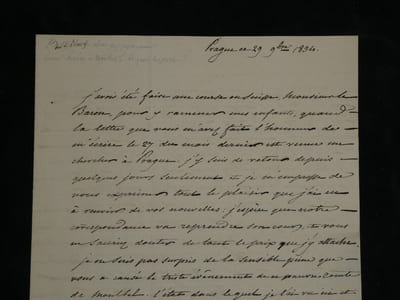 Duc de Blacas d'Aulps Lettre autographe signée au Baron de Frénilly Italie 1834