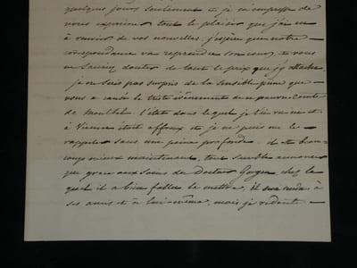 Duc de Blacas d'Aulps Lettre autographe signée au Baron de Frénilly Italie 1834