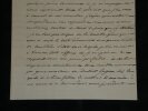 Duc de Blacas d'Aulps Lettre autographe sign&eacute;e au Baron de Fr&eacute;nilly Italie 1834. Pierre Louis Jean Casimir de BLACAS D'AULPS
