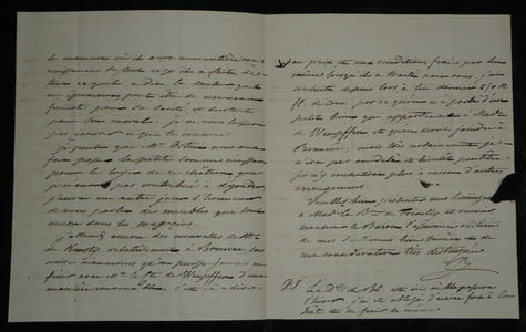 Duc de Blacas d'Aulps Lettre autographe signée au Baron de Frénilly Italie 1834